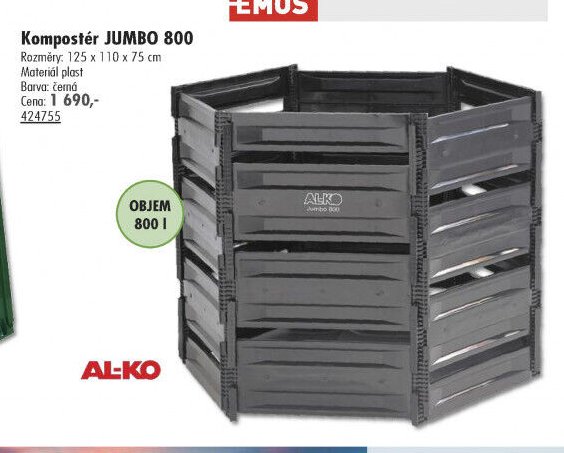 Kompostér JUMBO 800 - UNI HOBBY akcniletaky.com