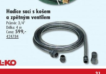 Hadice sací s košem a zpětným ventilem - UNI HOBBY akcniletaky.com