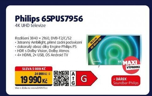 4K televize Philips 65PUS7956