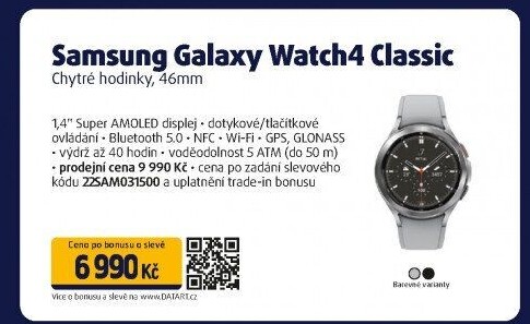 Chytré hodinky Samsung Galaxy Watch 4 Classic