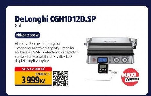 Gril kontaktní DeLonghi CGH1012D