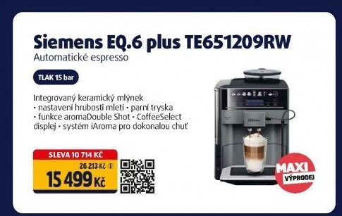 Kávovar Espresso Siemens TE651209RW