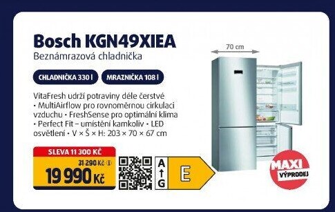 Kombinovaná chladnička Bosch KGN49XIEA
