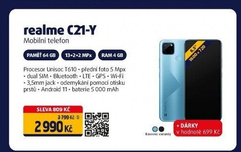 Mobilní telefon Realme C21-Y