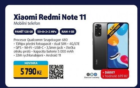 Mobilní telefon Xiaomi Redmi Note 11