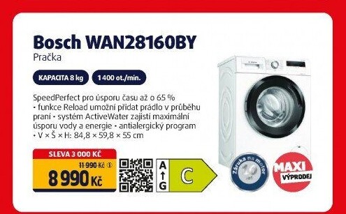Pračka Bosch WAN28160BY