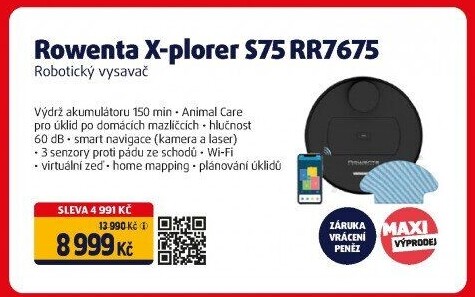 Robotický vysavač Rowenta X-plorer RR7675WH