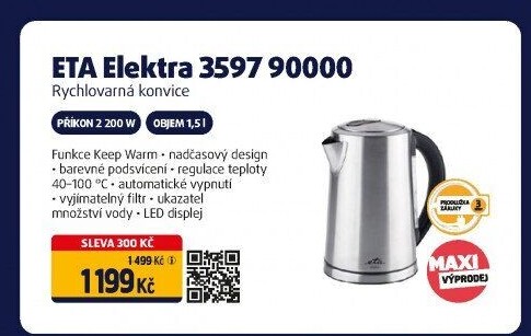 Rychlovarná konvice ETA 3597 90000 Elektra