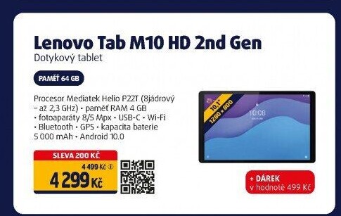 Tablet Lenovo Tab M10 HD 2nd Gen