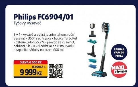 Vysavač Philips FC6904/01 SpeedPro Max Aqua