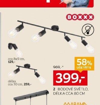 2 BODOVÉ SVĚTLO, DÉLKA CCA 80 CM