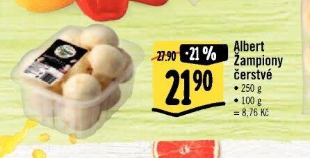 Albert Žampiony čerstvé