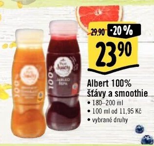 Albert 100% šťávy a smoothie