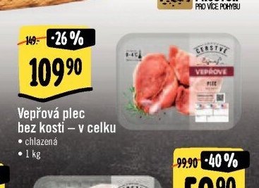 Vepřová plec bez kosti
