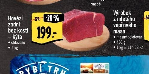 Hovězí zadní bez kosti – kýta