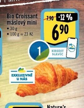 Bio Croissant máslový mini