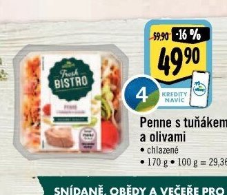 Penne s tuňákem a olivami