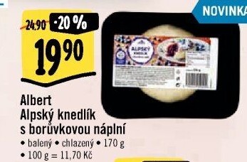 Alpský knedlík kynutý s náplní Albert
