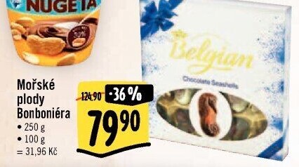 Bonboniéra Mořské plody Belgian