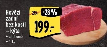 Hovězí kýta zadní bez kosti