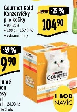 Konzerva pro kočky Gold Gourmet Purina