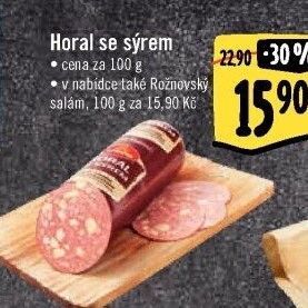 Salám Horal se sýrem Krásno