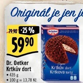Směs na krtkův dort Dr. Oetker