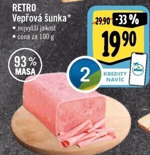 Šunka vepřová nejvyšší jakosti Albert Retro