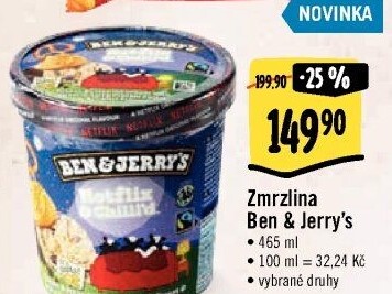 Zmrzlina v kelímku Ben&amp