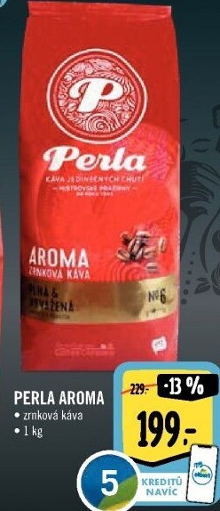 Zrnková káva Aroma AH Perla