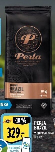 Zrnková káva Brazil AH Perla