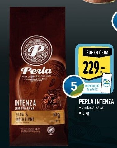 Zrnková káva Intenza AH Perla