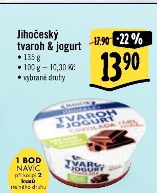 Dezert tvaroh s jogurtem jihočeský Madeta