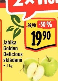 Jablka Golden Delicious