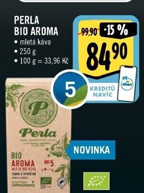 Mletá káva bio Aroma AH Perla