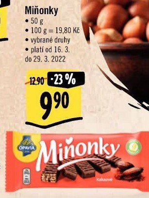 Oplatky Miňonky Opavia