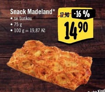 Snack Madeland se šunkou La Lorraine