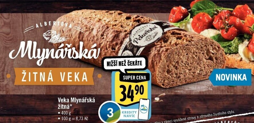 Veka Mlynářská žitná Albert