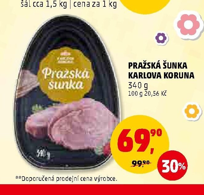 Pražská šunka Karlova Koruna