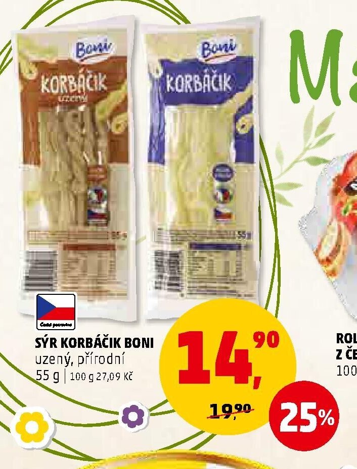Sýr korbáčik Boni
