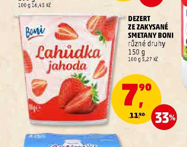 Dezert ze zakysané smetany Boni