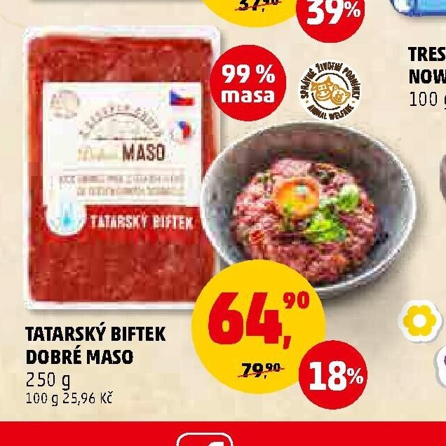 TATARSKÝ BIFTEK DOBRÉ MASO
