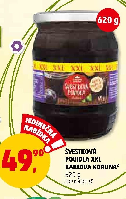 ŠVESTKOVÁ POVIDLA XXL KARLOVA KORUNA