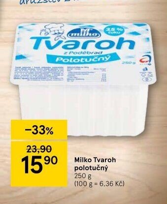 Milko Tvaroh polotučný 250 g