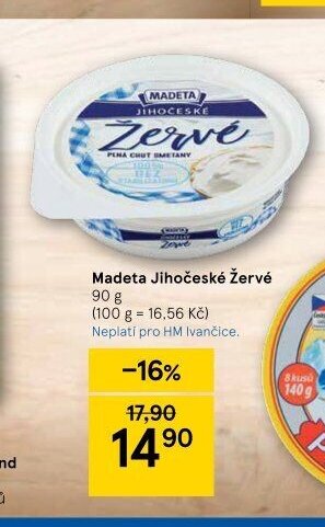 Madeta Jihočeské Žervé 90 g