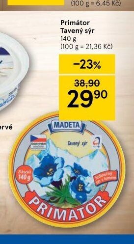 Primátor Tavený sýr 140 g