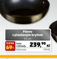 Pánev s plastovým krytem 24 cm