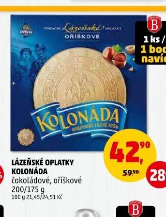 Lázeňské oplatky Kolonáda