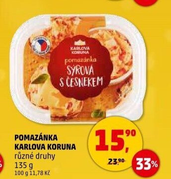Pomazánka Karlova Koruna