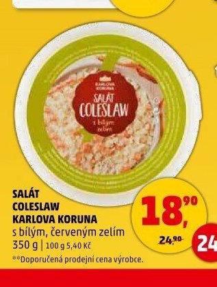 Salát Coleslaw Karlova Koruna